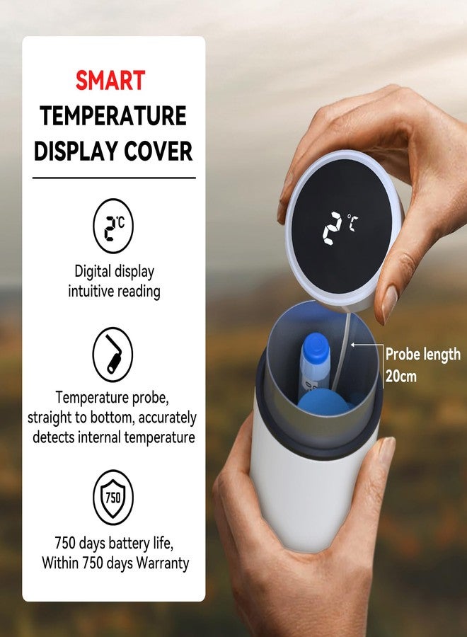 DISONCARE 60H Insulin Cooler Travel case Temp Display Medication Cooler for Medicine Travel TSA Approved Ice Pack Diabetic Medical Cooler Diabetes Bag EpiPen with QR Medical Tag（White） - Image 2